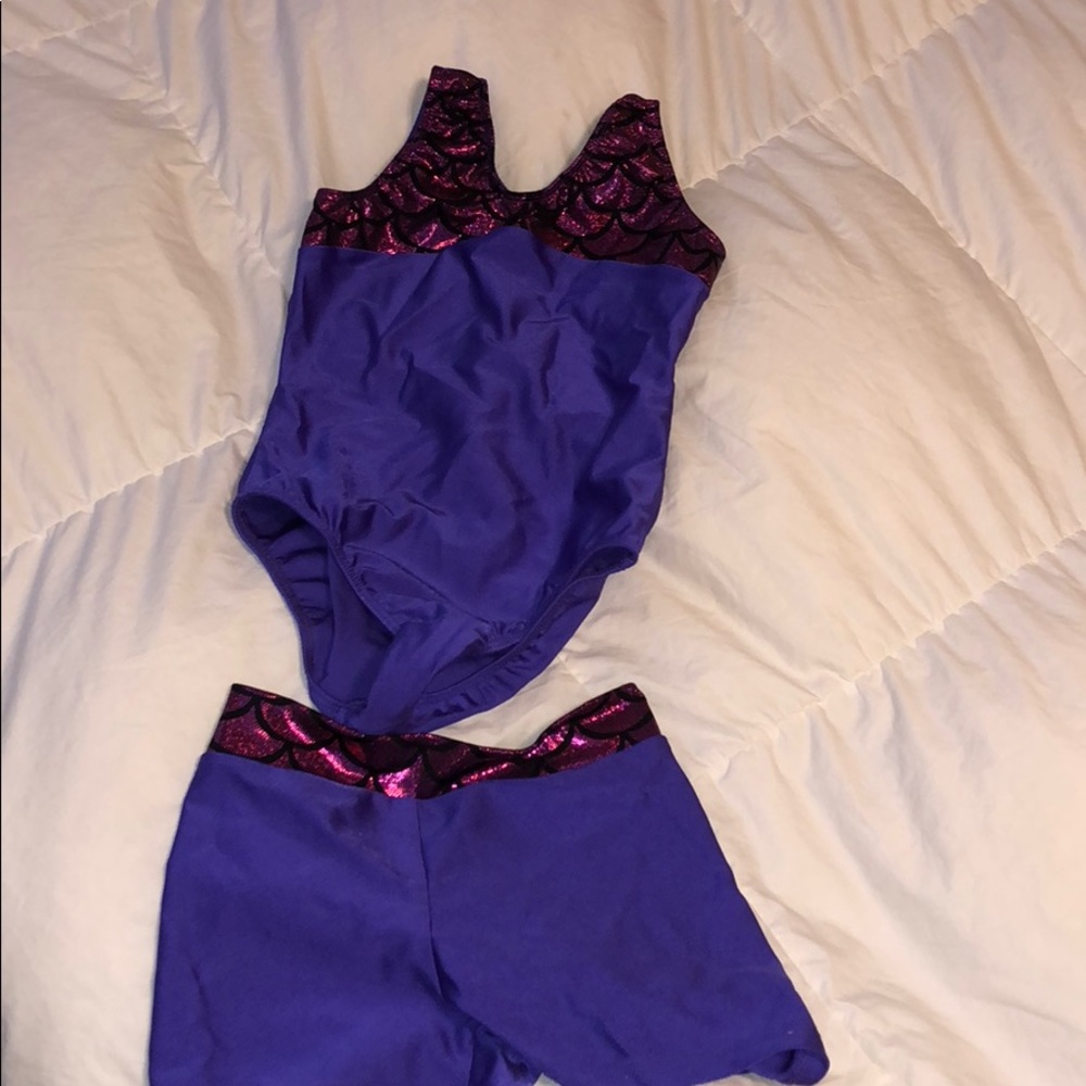 RECFLECTIONZ DANCE-WEAR MERMAID LEOTARD & SHORTS